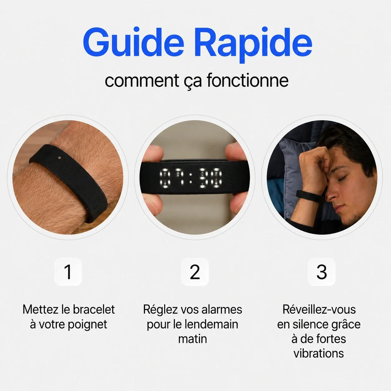 Hyppnos — Bracelet réveil vibrant